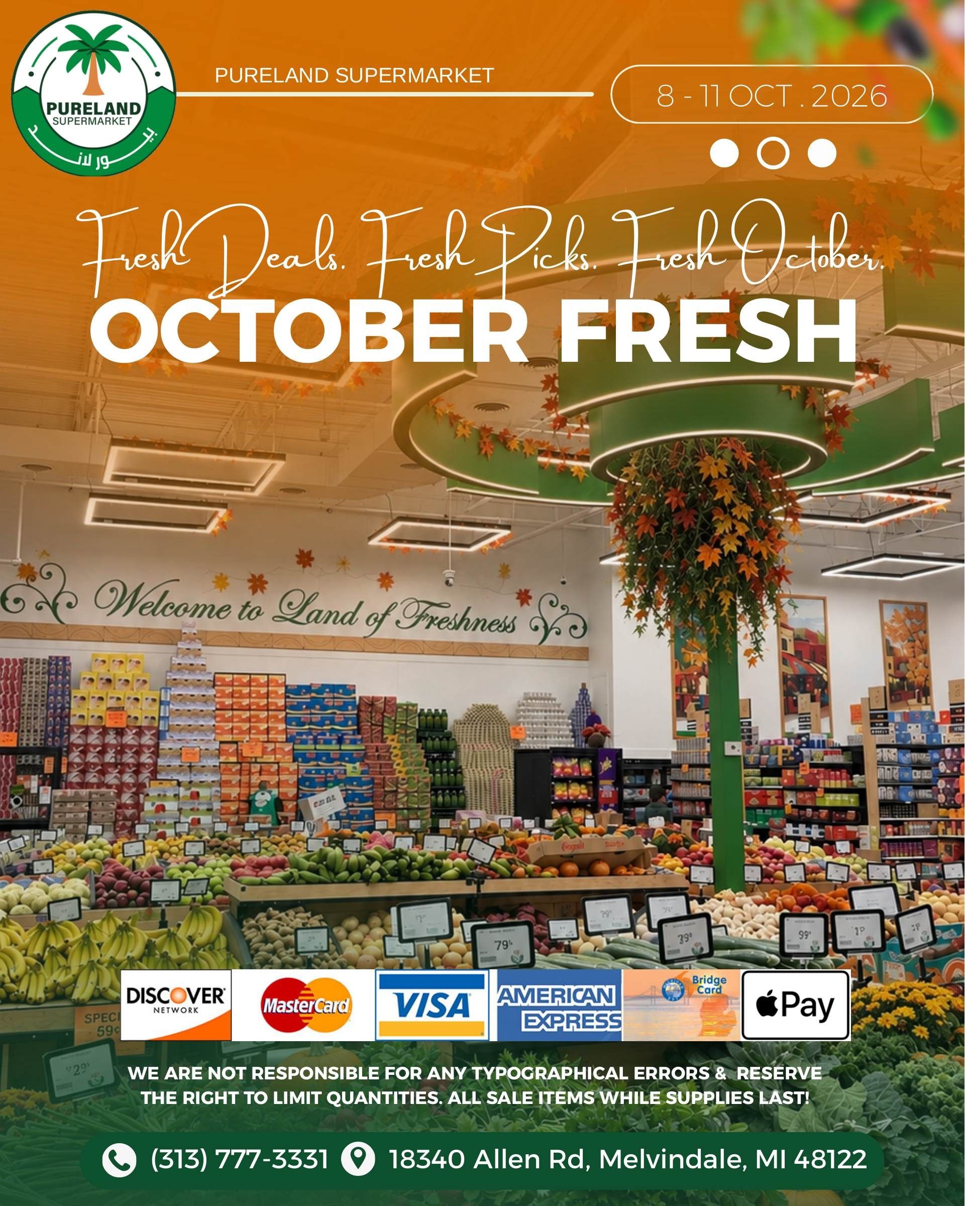 Pureland Supermarket Weekly Ad October 8 - 14, 2026
