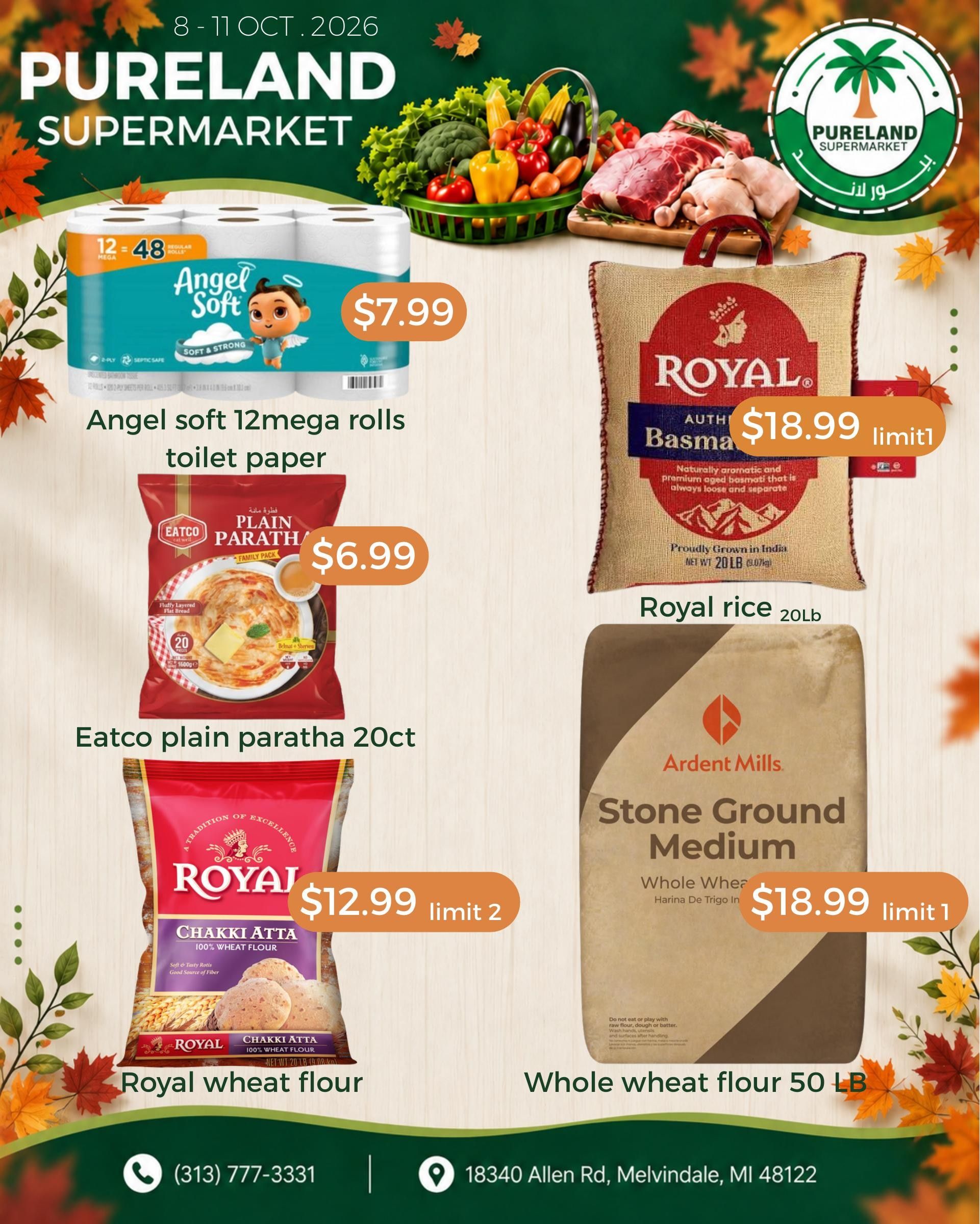 Pureland Supermarket Weekly Ad October 8 - 14, 2026