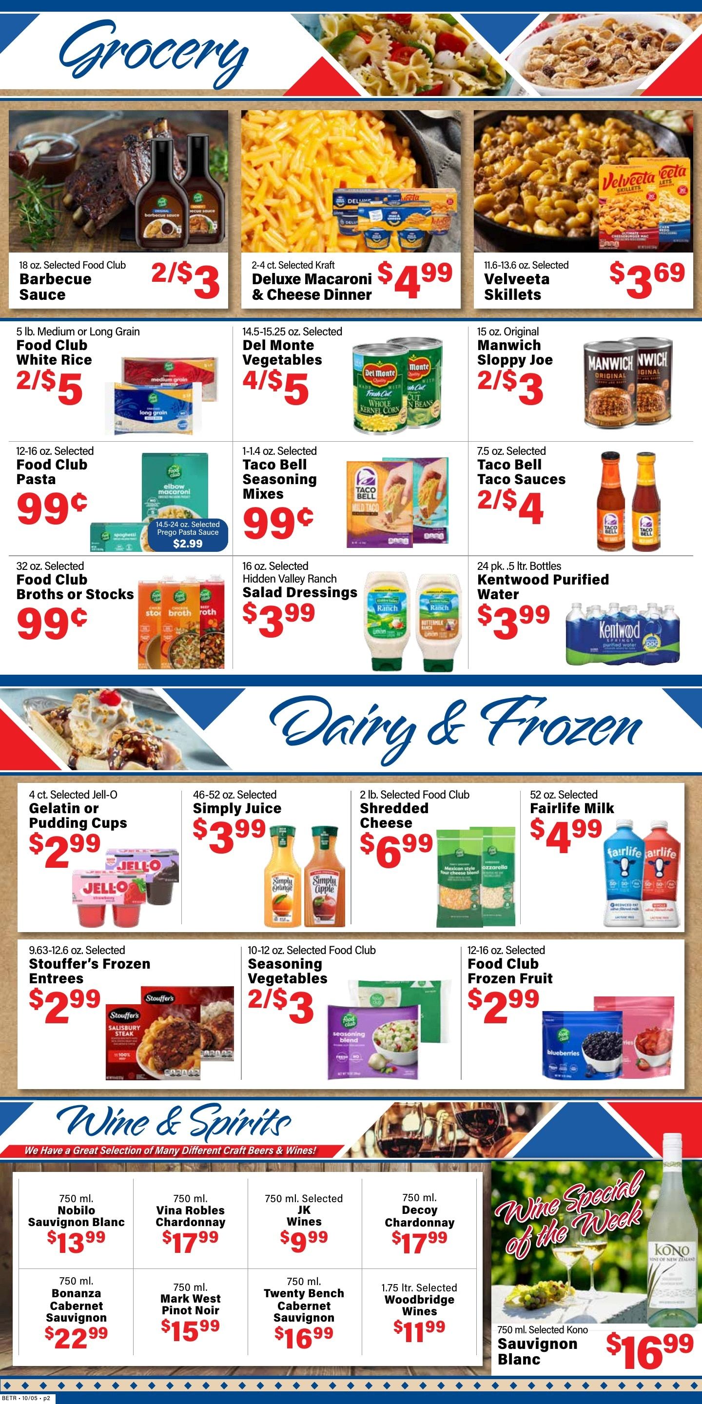 Bet-R Store Weekly Ad October 8 - 14, 2026
