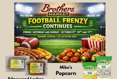 Brothers Market (Grundy Center, IA) 3 Day Sale Weekly Ad October 9 - 11, 2026
