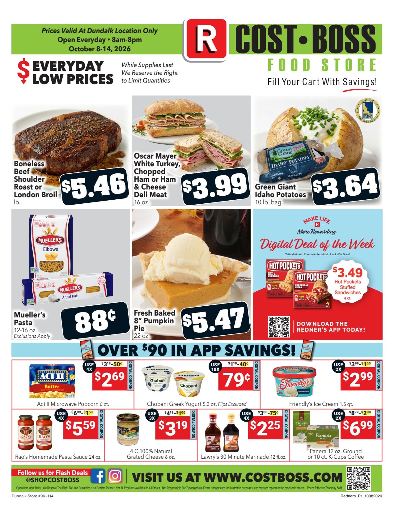 Redner's Markets (Dundalk, MD) Weekly Ad October 8 - 14, 2026