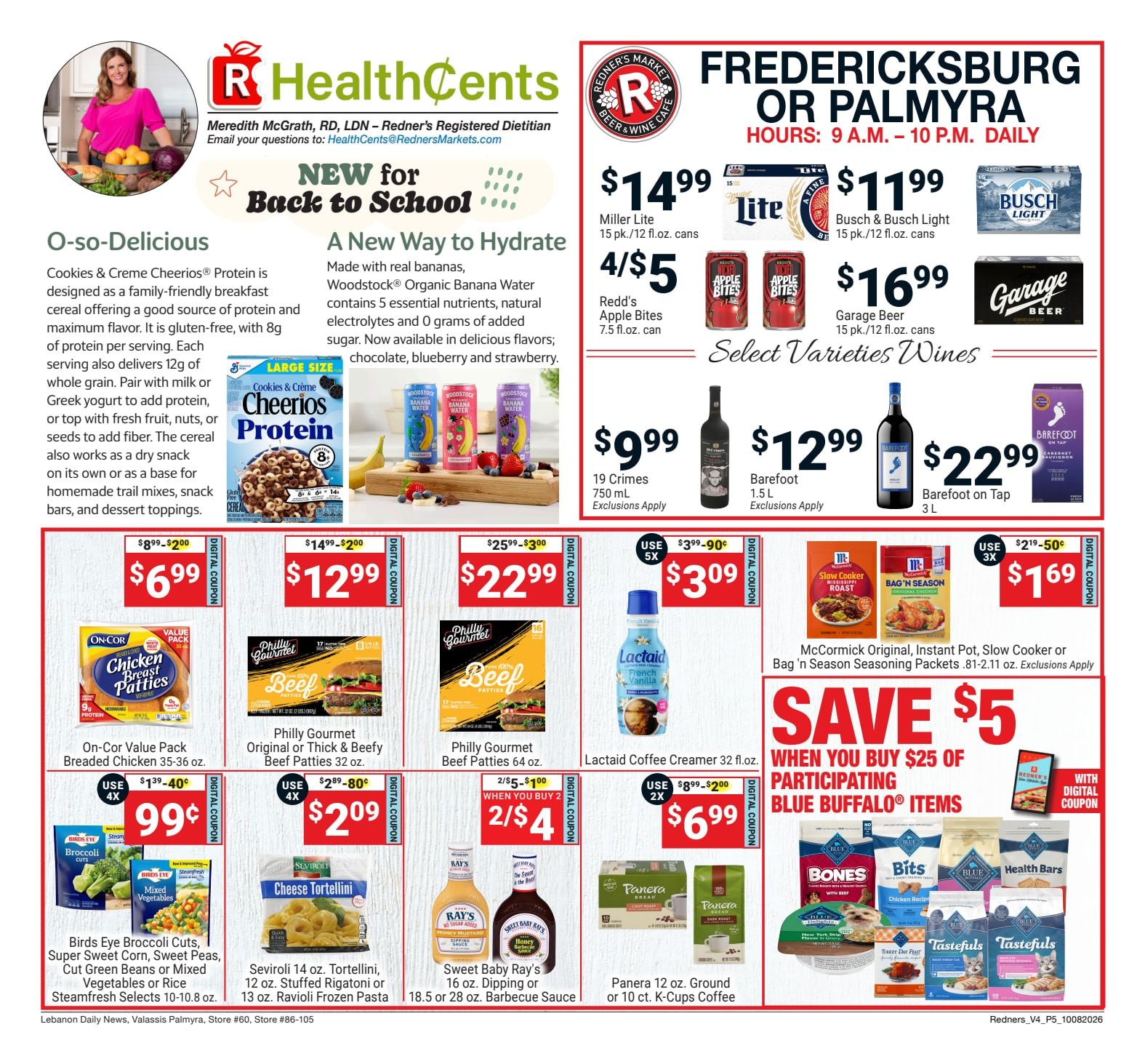 Redner's Markets (Fredericksburg and Palmyra, PA) Weekly Ad October 8 - 14, 2026