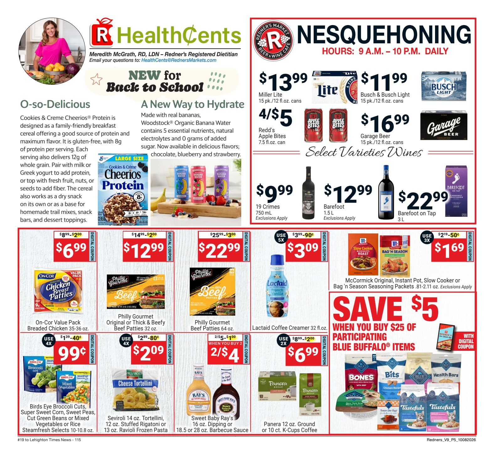 Redner's Markets (Nesquehoning, PA) Weekly Ad October 8 - 14, 2026