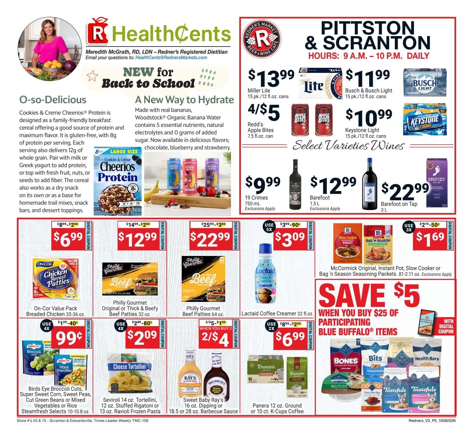Redner's Markets (Pittston and Scranton, PA) Weekly Ad October 8 - 14, 2026