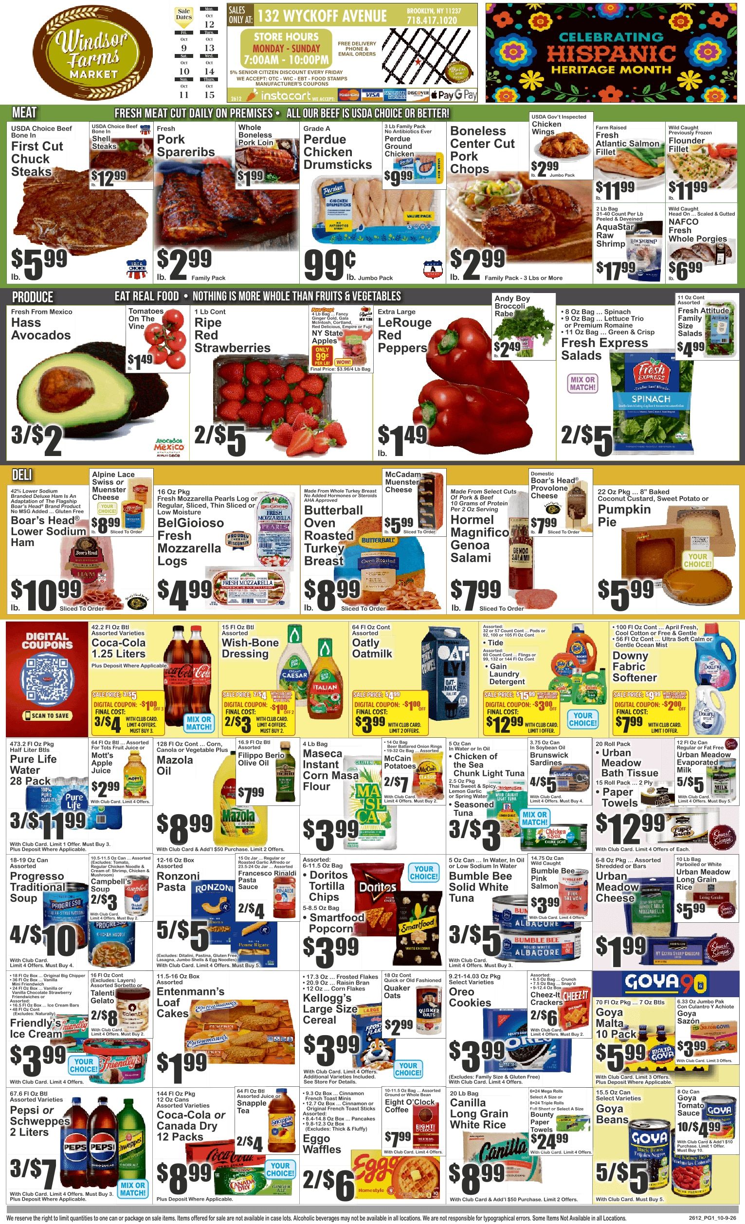 Windsor Farms Market (132 Wyckoff Avenue, Brooklyn, NY) Key Food 10/09 - 10/15 Preview Weekly Ad October 9 - 15, 2026