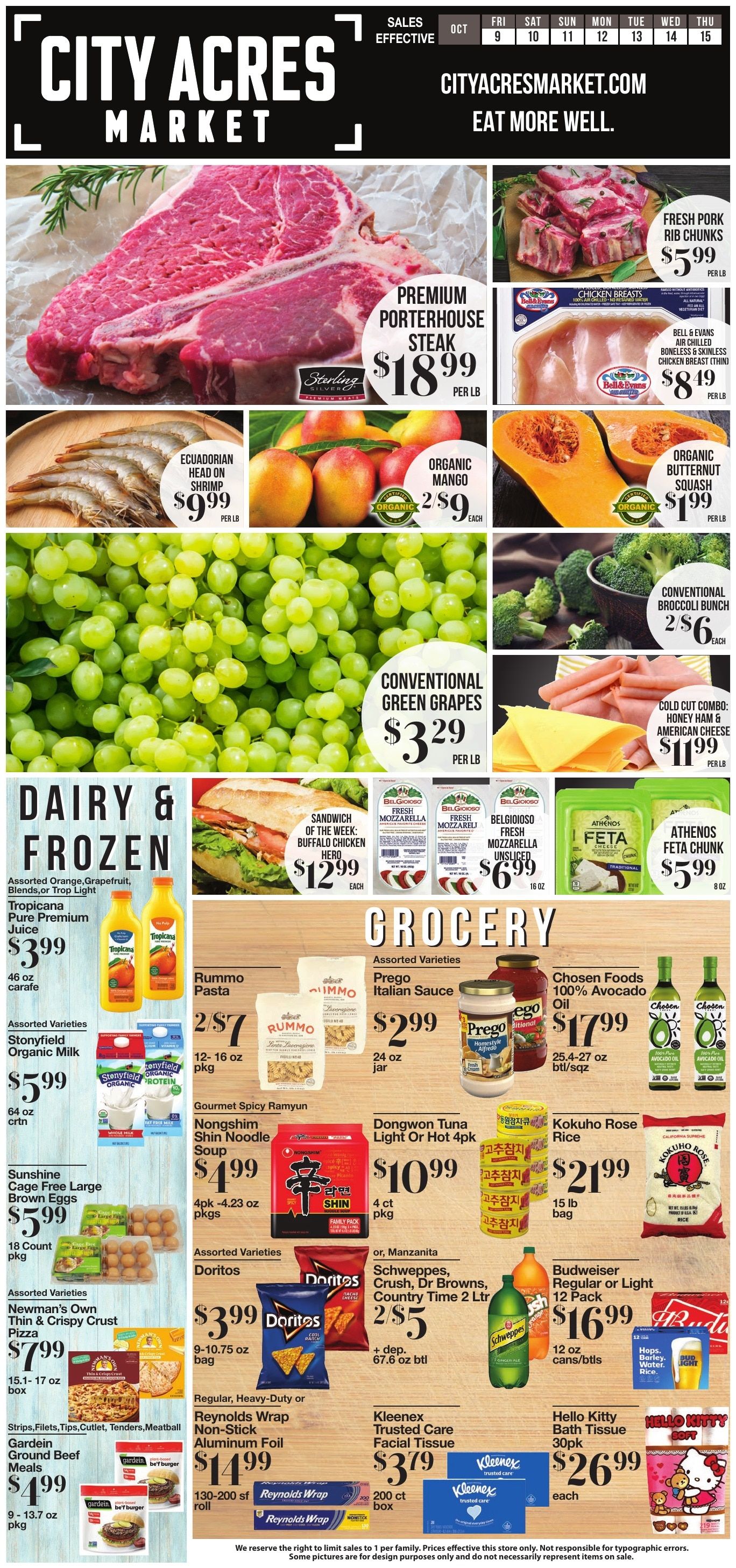 City Acres Market Weekly Ad October 8 - 14, 2026