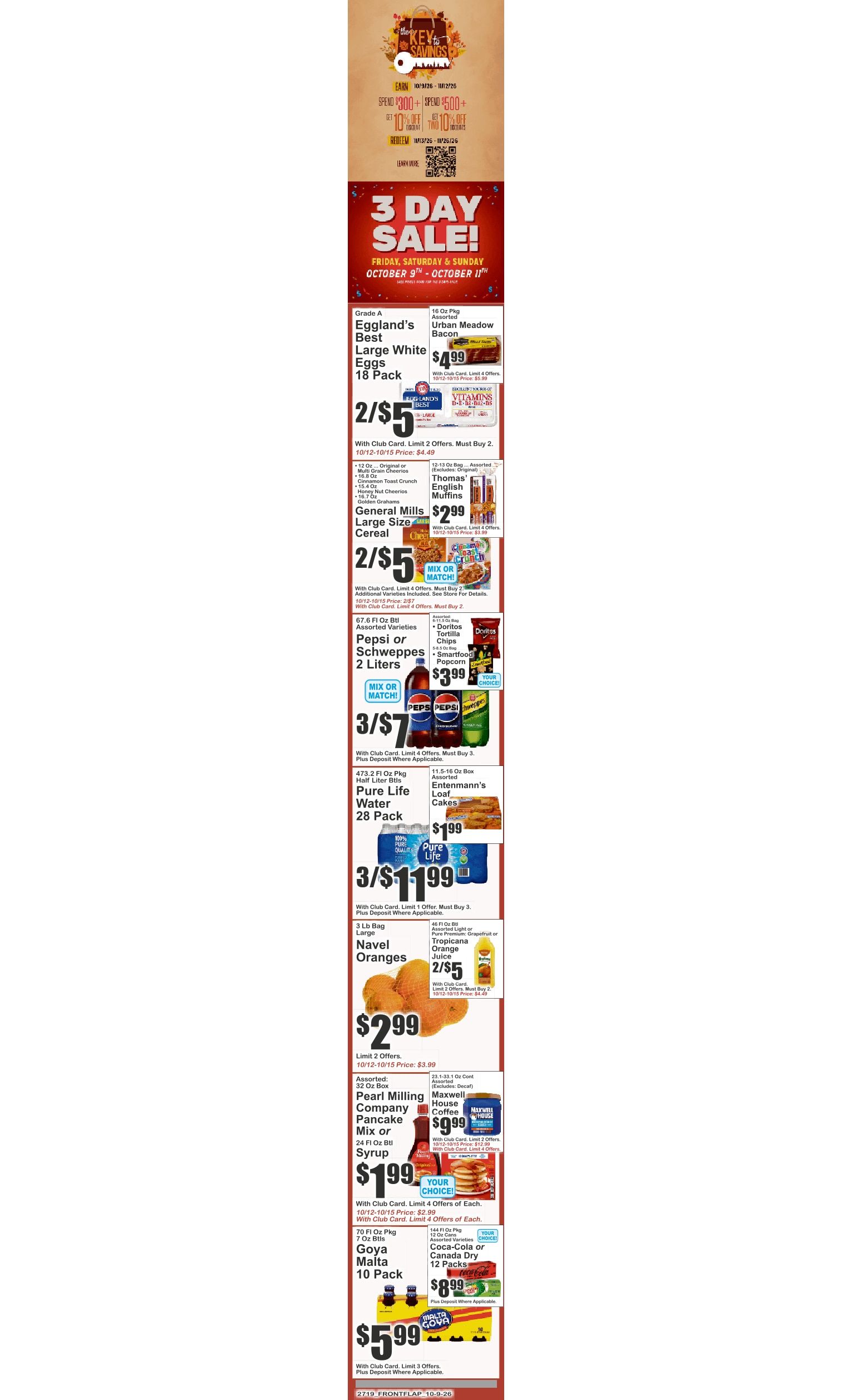 Food World Supermarket (4209 Avenue D, Brooklyn, NY) Key Food 10/09 - 10/15 Preview Weekly Ad October 9 - 15, 2026
