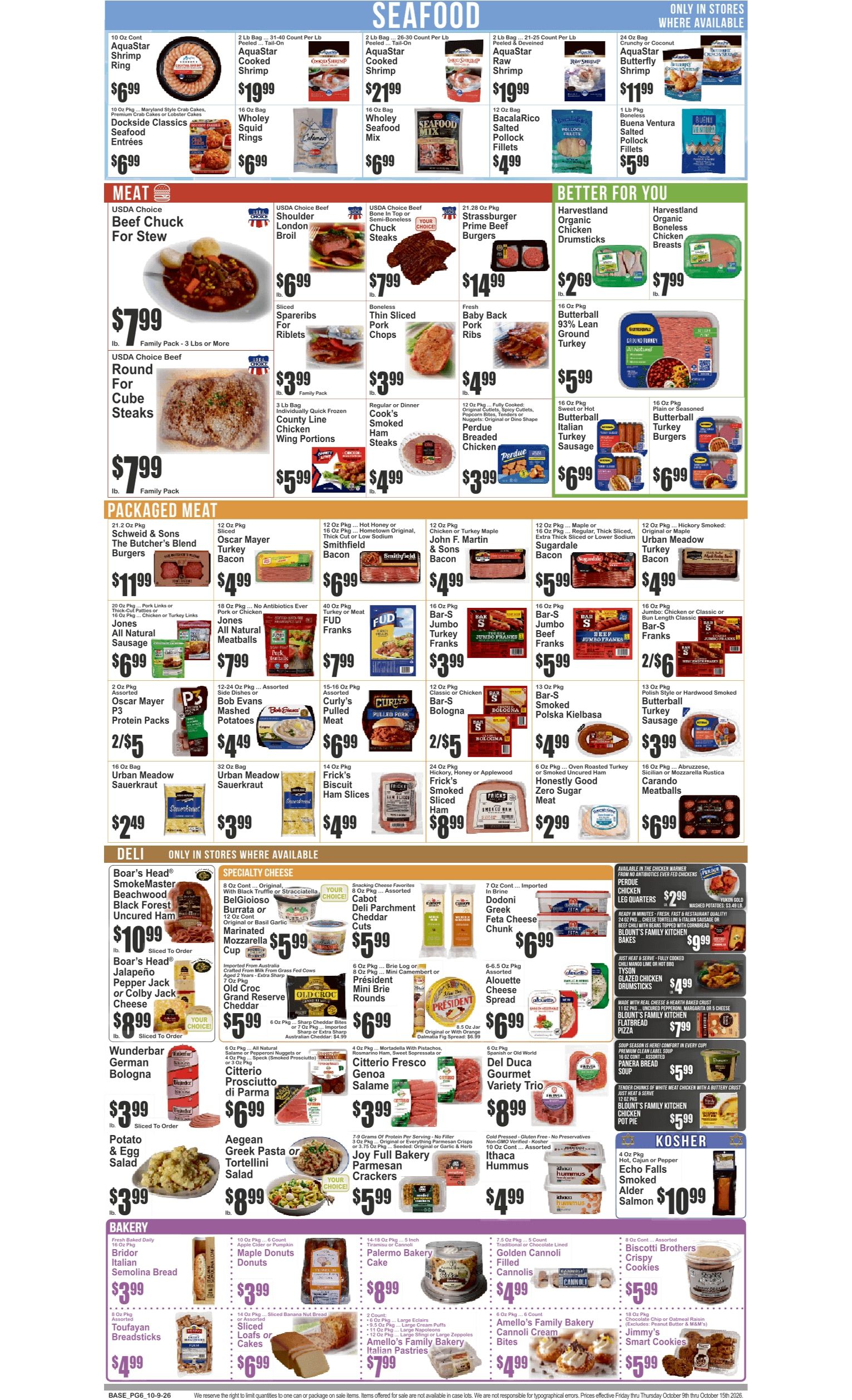 Food World Supermarket (4209 Avenue D, Brooklyn, NY) Key Food 10/09 - 10/15 Preview Weekly Ad October 9 - 15, 2026
