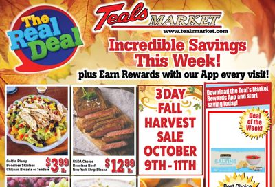 Teal's Market (Isle, Milaca and Paynesville, MN) Weekly Ad October 7 - 13, 2026