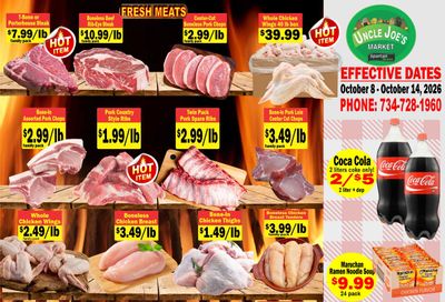 Uncle Joe's Market Weekly Ad October 8 - 14, 2026