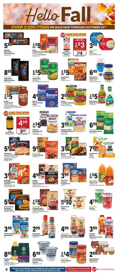 Big Y Hello Fall Weekly Ad October 8 - 21, 2026