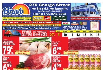 Bravo Supermarket (Coral Springs Area, FL) Weekly Ad October 9 - 15, 2026