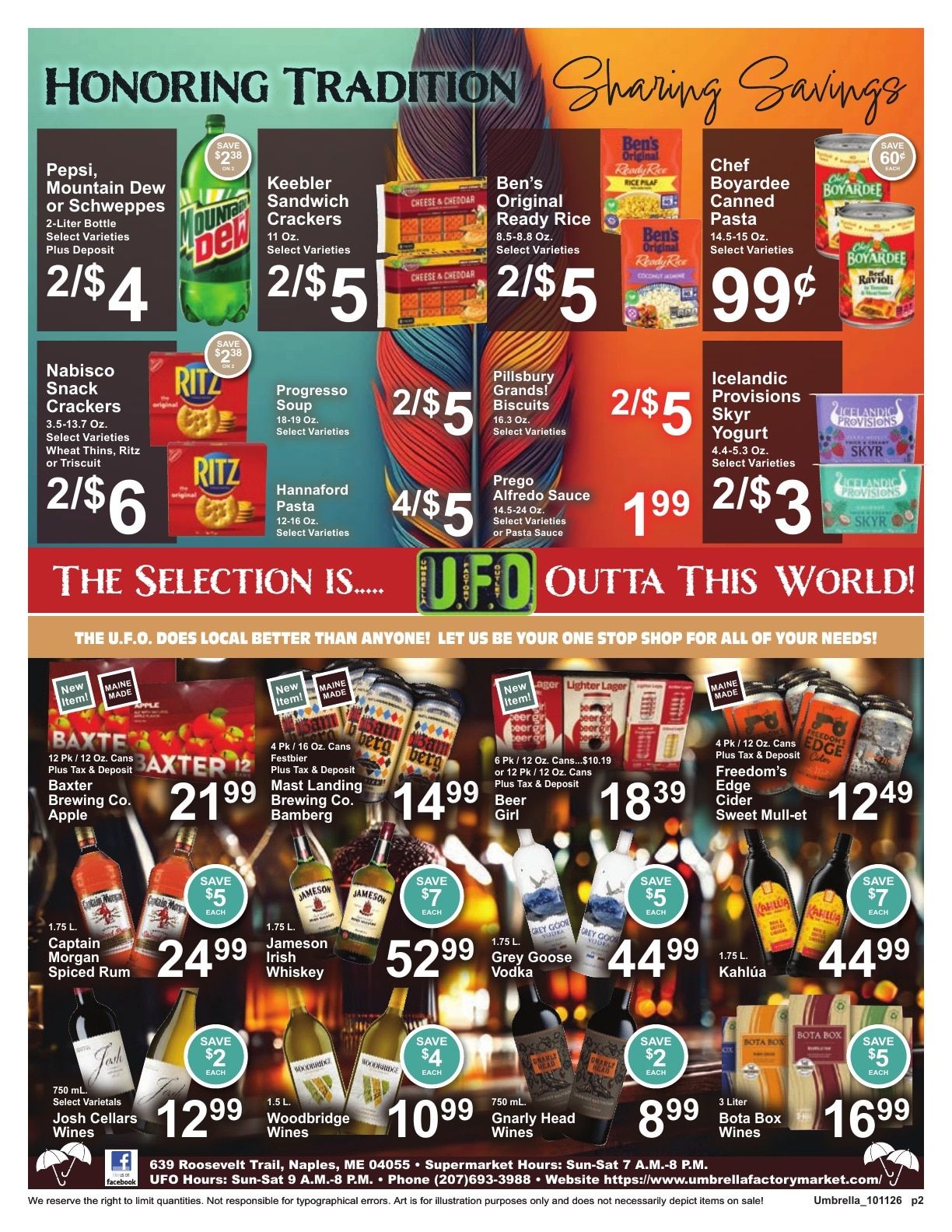 Umbrella Factory Supermarket Weekly Ad October 11 - 17, 2026
