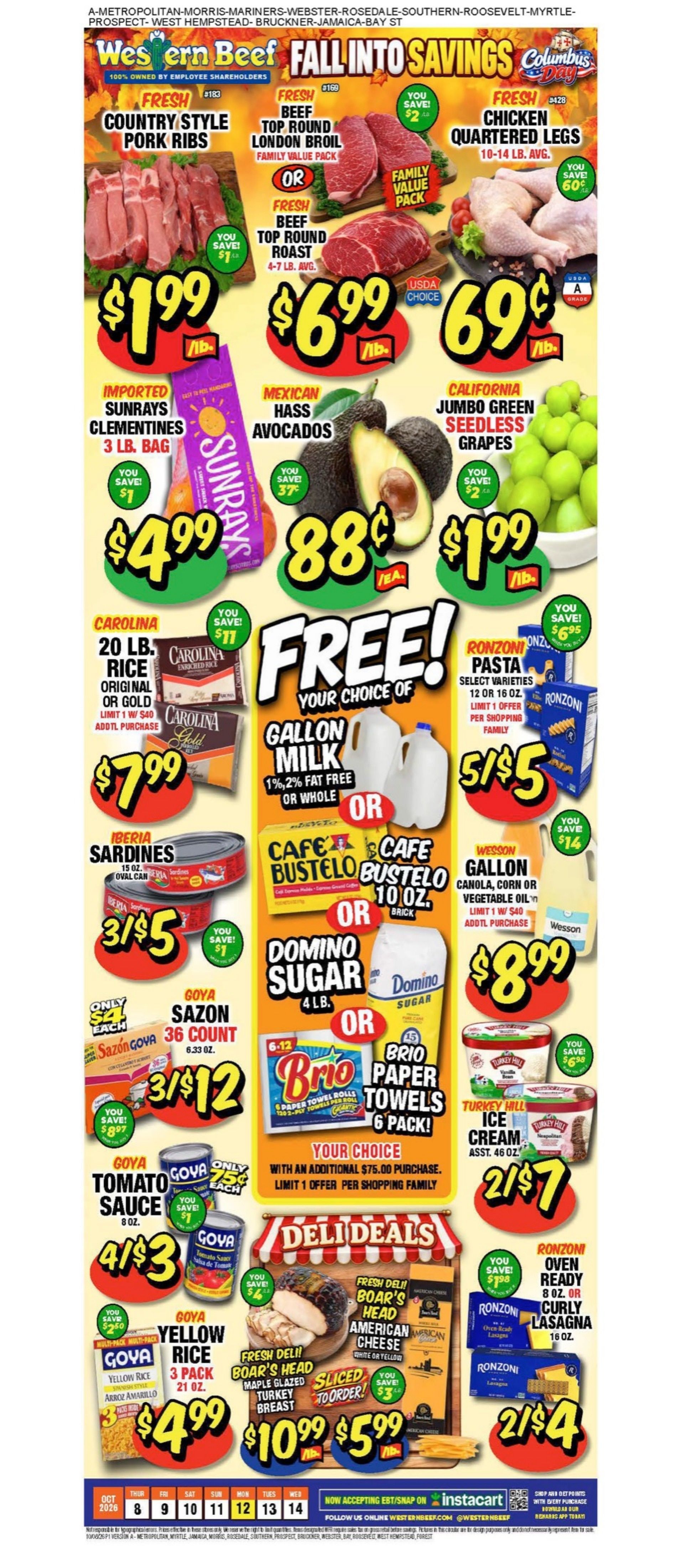 Western Beef Weekly Ad October 7 - 14, 2026