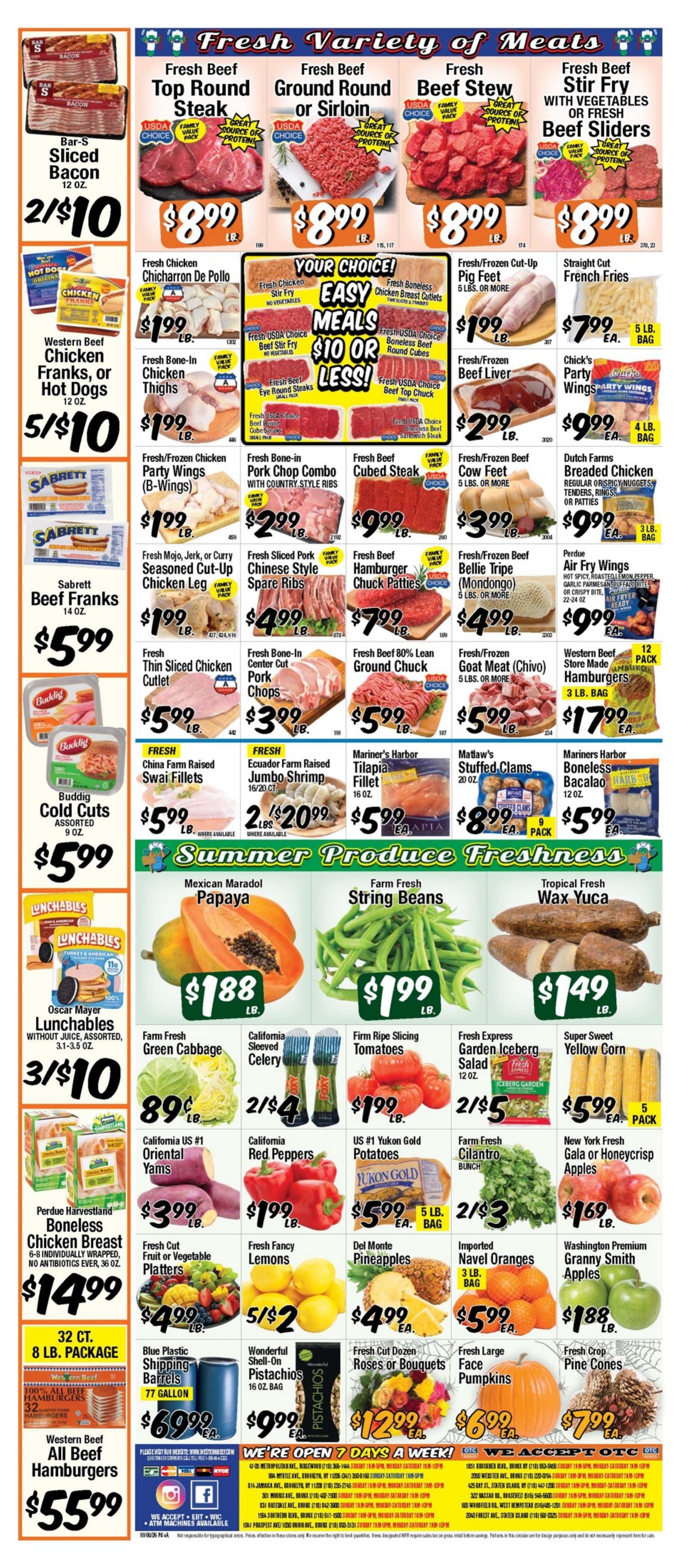 Western Beef Weekly Ad October 7 - 14, 2026