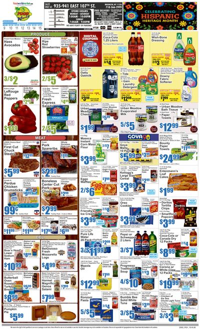 Food World Supermarket (935 East 107th Street, Brooklyn, NY) Key Food 10/09 - 10/15 Preview Weekly Ad October 9 - 15, 2026