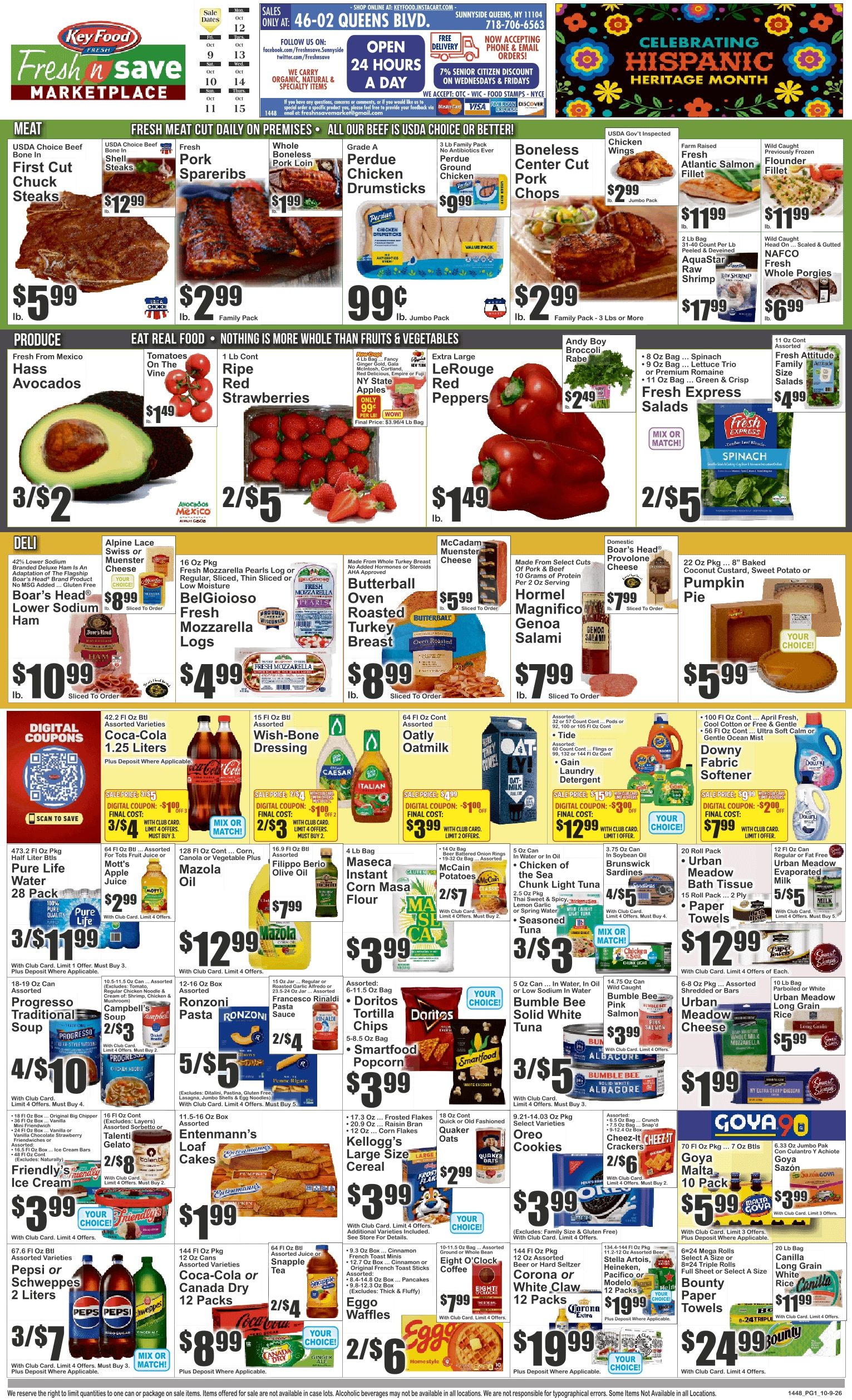 Fresh N Save Marketplace (Sunnyside, NY) Key Food 10/09 - 10/15 Preview Weekly Ad October 9 - 15, 2026