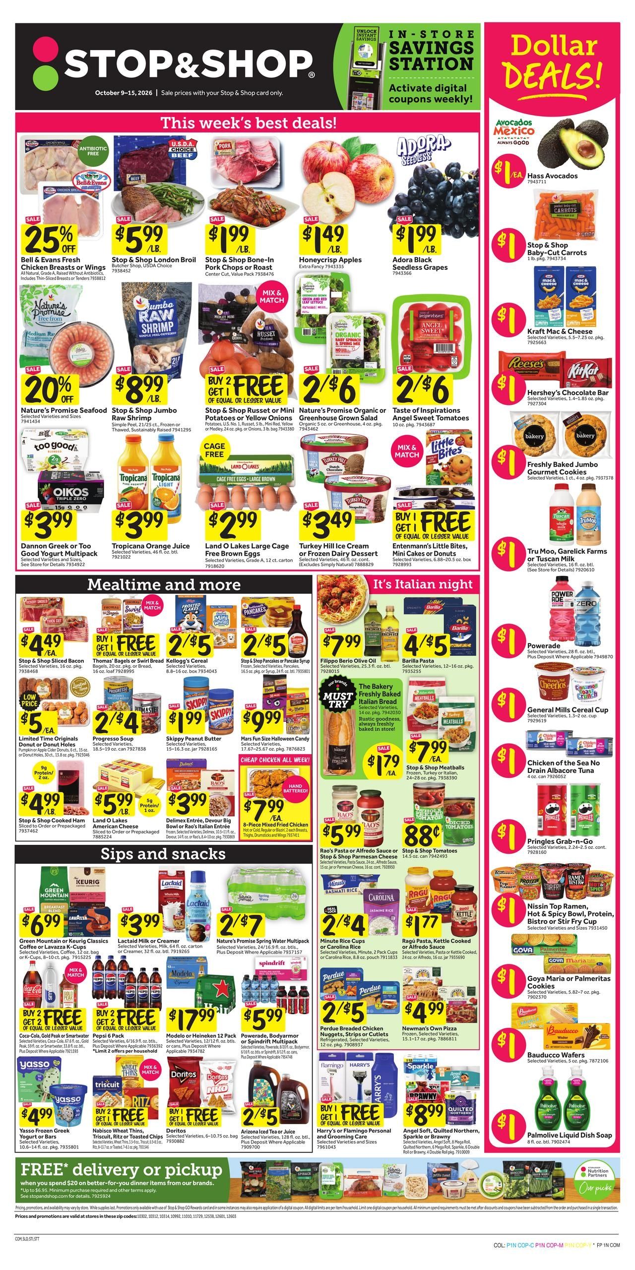 Stop & Shop (Monticello Area, NY) Weekly Ad October 9 - 15, 2026