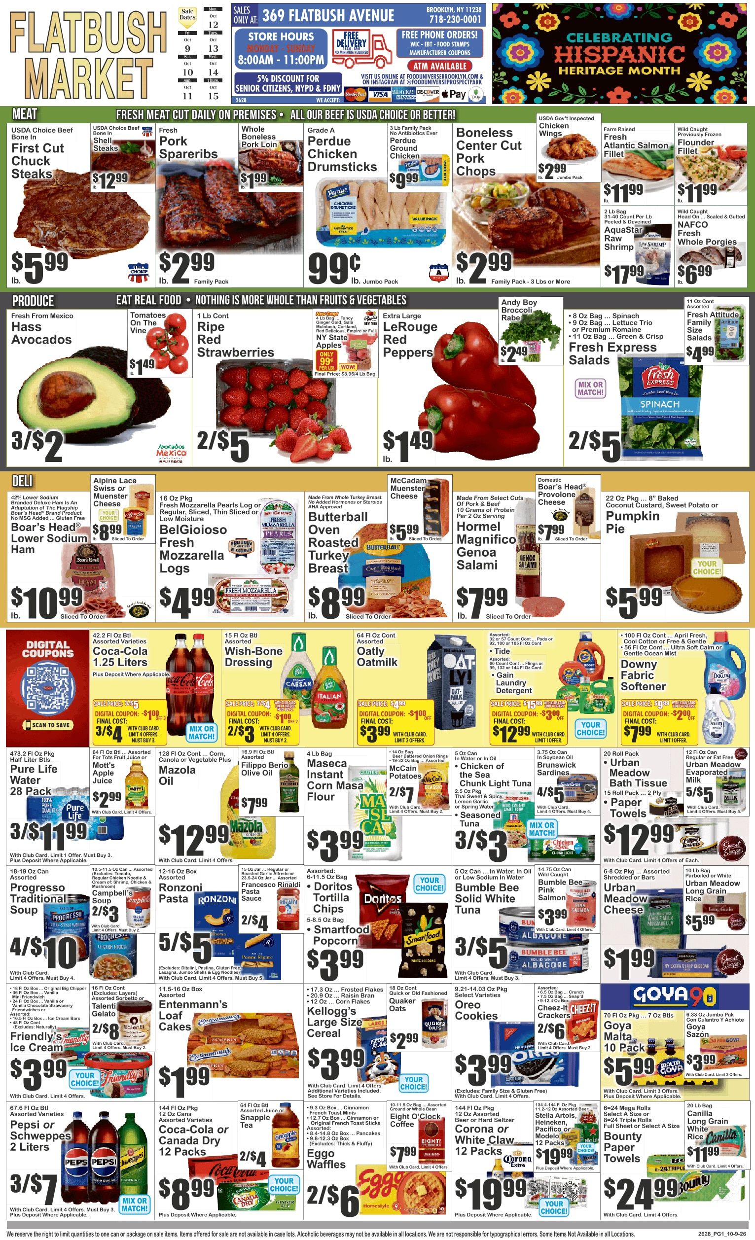 Flatbush Market (369 Flatbush Avenue, Brooklyn, NY) Weekly Ad October 9 - 15, 2026