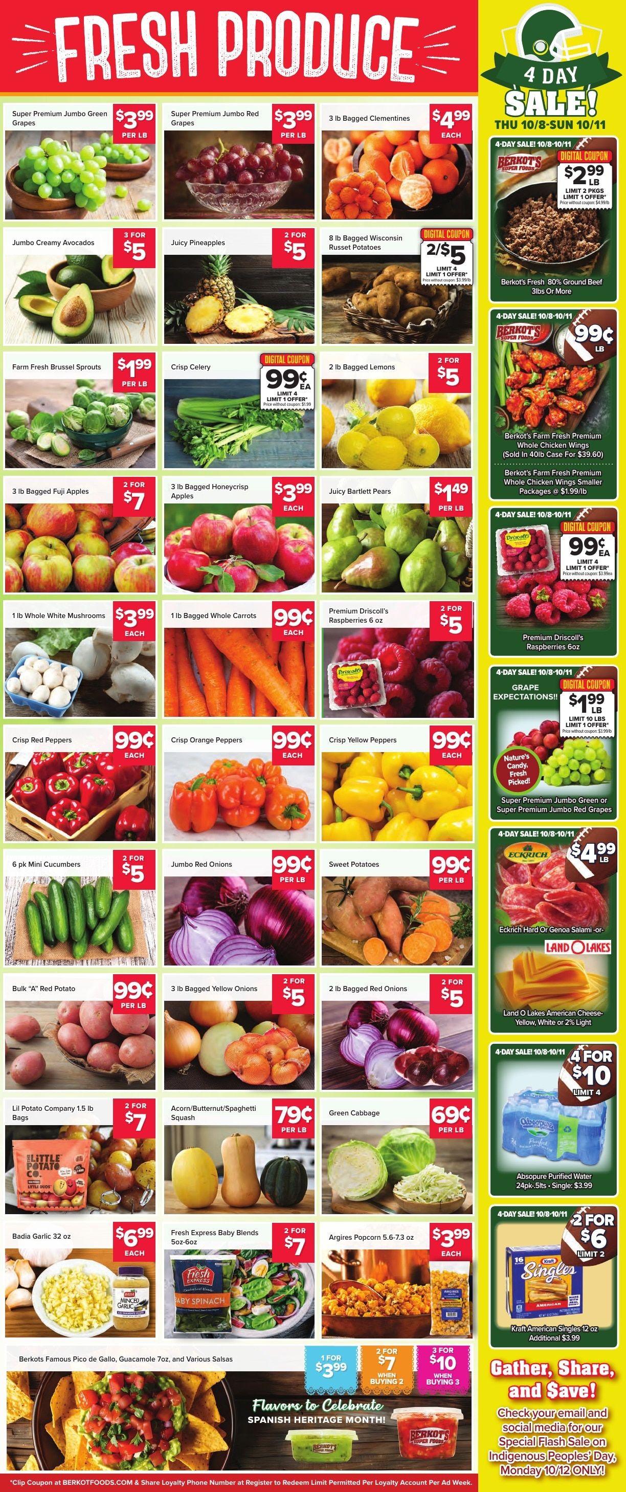 Berkot's Super Foods (Twin Lakes, WI) Weekly Ad October 8 - 14, 2026