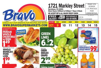 Bravo Supermarket (Valley Forge Area, PA) Weekly Ad October 9 - 15, 2026