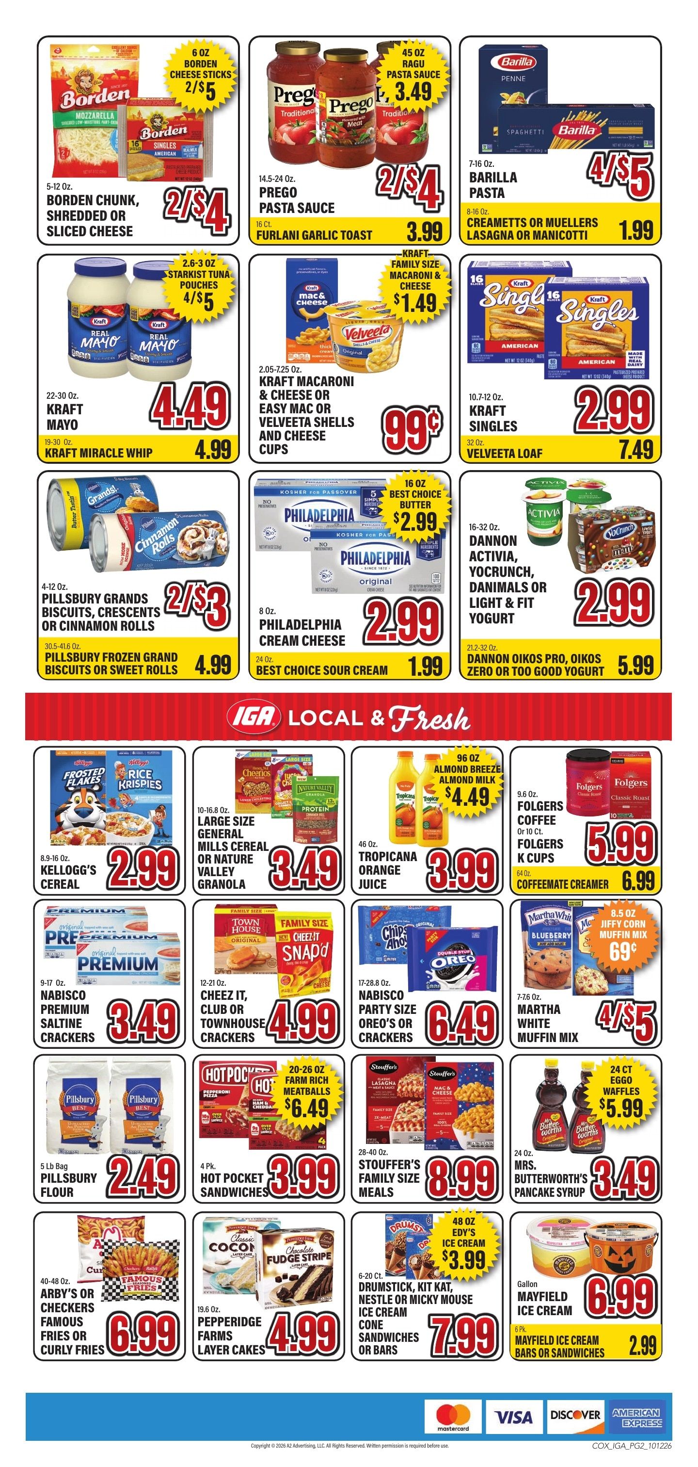 Cox Foods IGA Weekly Ad October 12 - 18, 2026