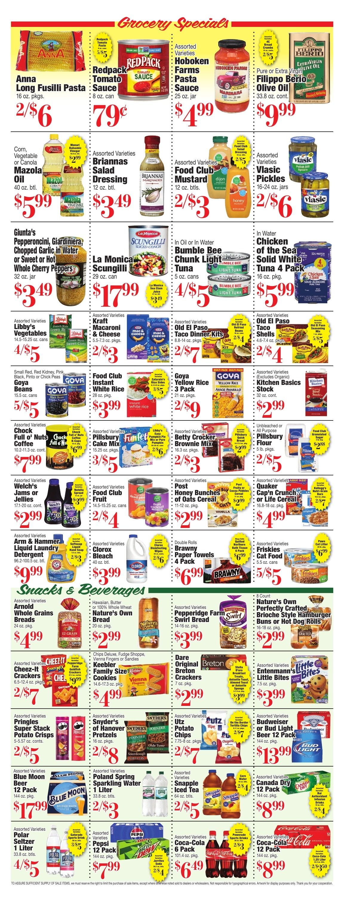 Giunta's Meat Farms (Bohemia and other locations, NY) Weekly Ad October 9 - 15, 2026