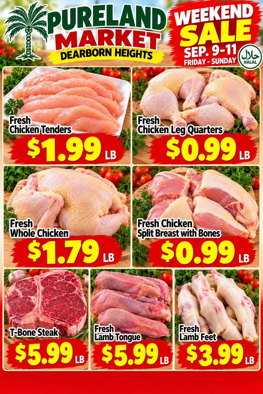 Pureland Supermarket (25625 Joy Road, Dearborn Heights, MI) Weekly Ad October 9 - 10, 2026