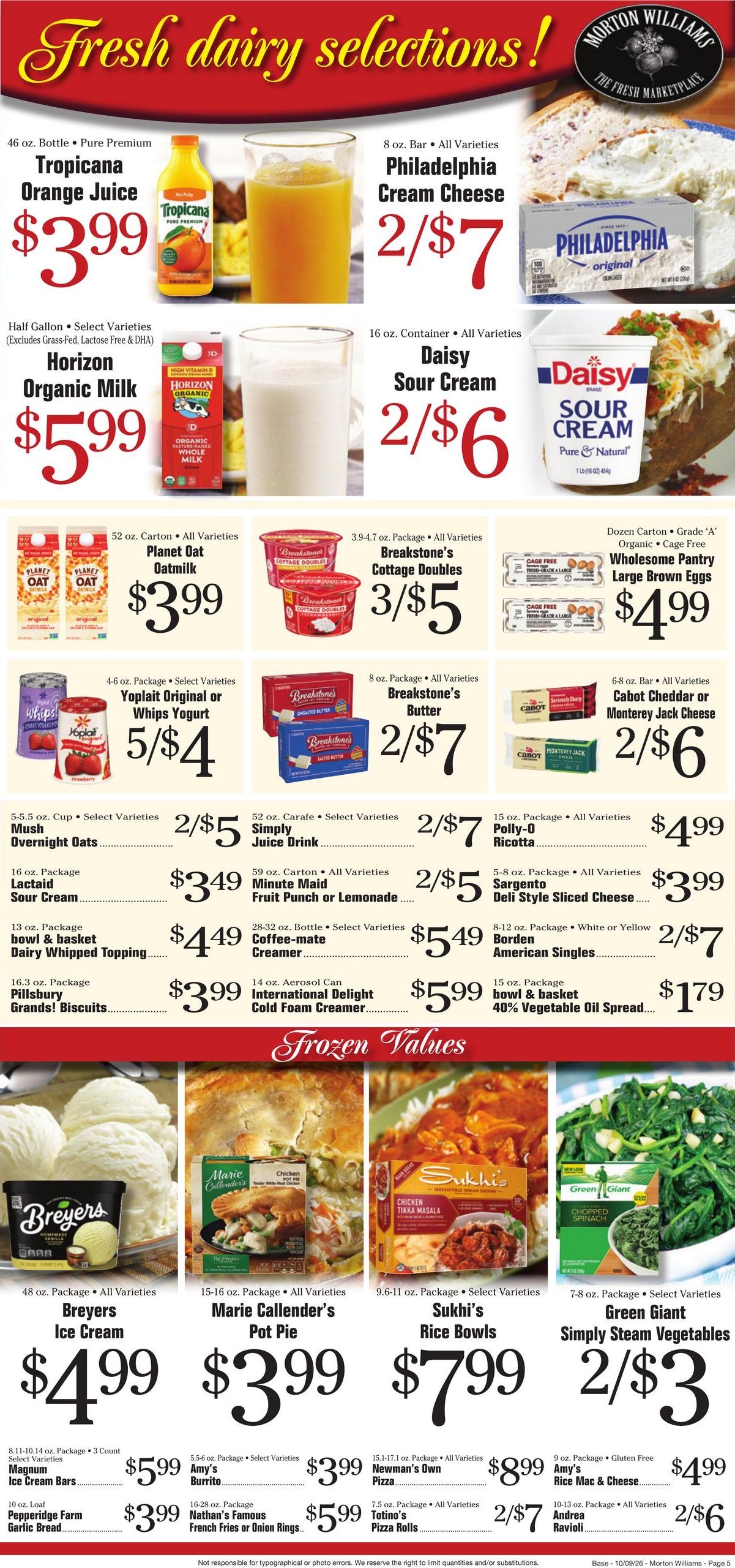 Morton Williams Supermarket (Bayonne Area, NJ) Weekly Ad October 9 - 15, 2026