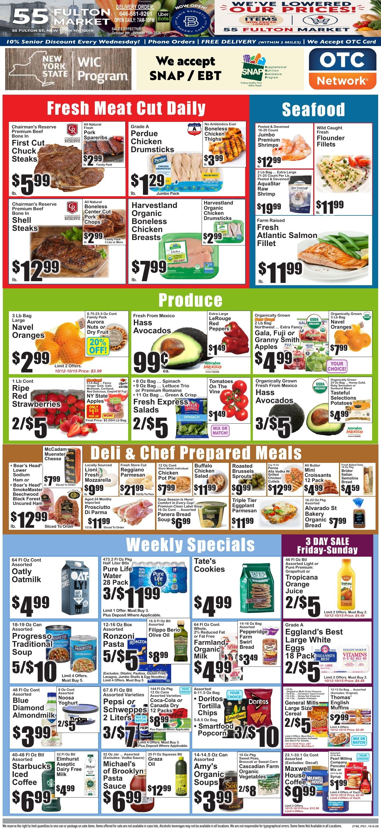 55 Fulton Market Weekly Ad October 12 - 15, 2026