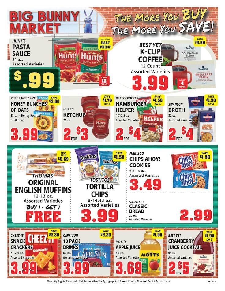 Big Bunny Market Weekly Ad October 9 - 15, 2026