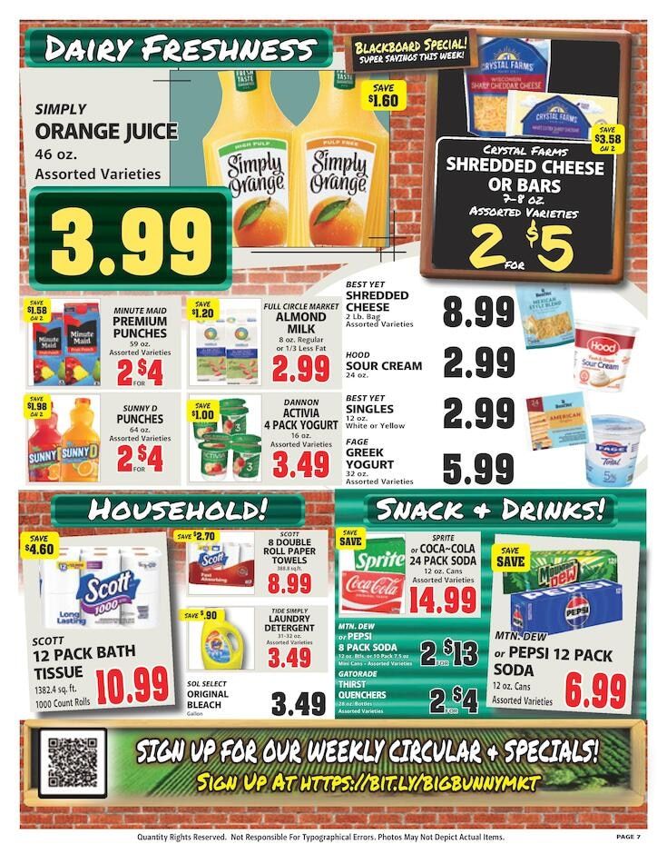Big Bunny Market Weekly Ad October 9 - 15, 2026