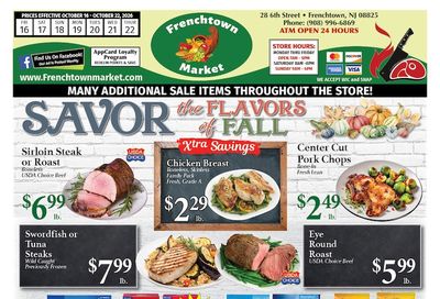 Frenchtown Market Weekly Ad October 16 - 22, 2026