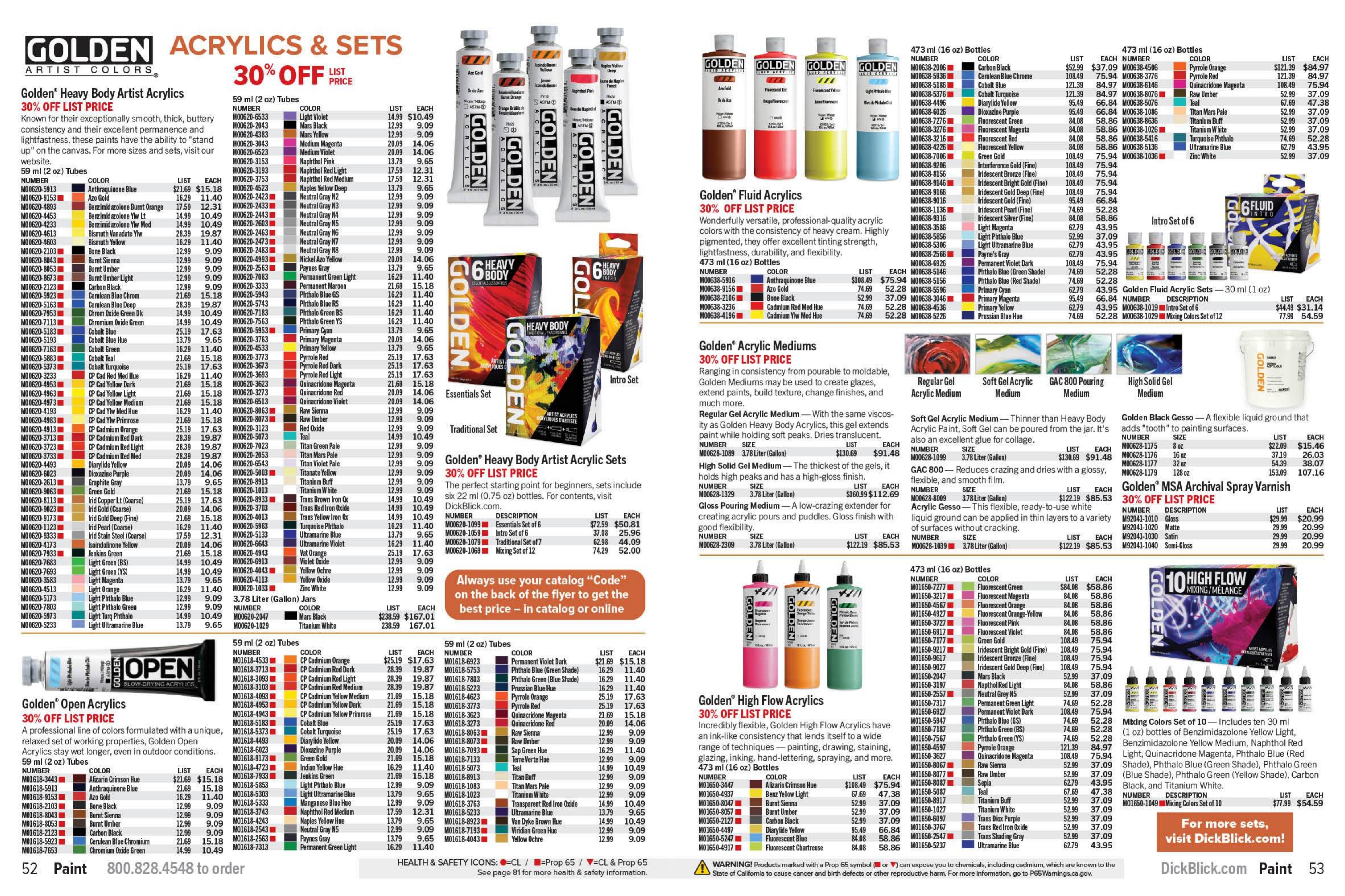 BLICK Art Materials Materials for Artists Sale Weekly Ad October 1, 2026 - January 31, 2027