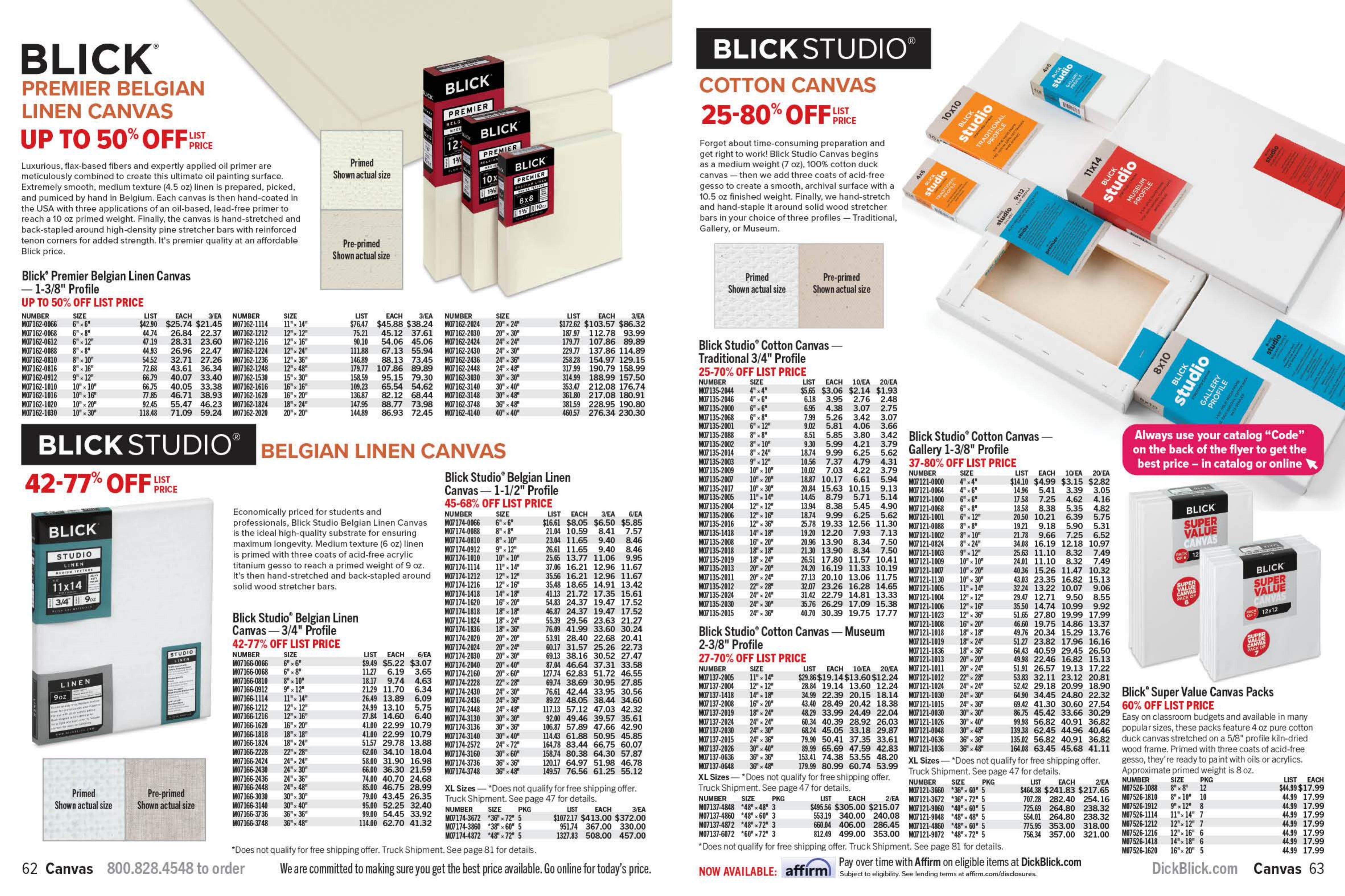 BLICK Art Materials Materials for Artists Sale Weekly Ad October 1, 2026 - January 31, 2027