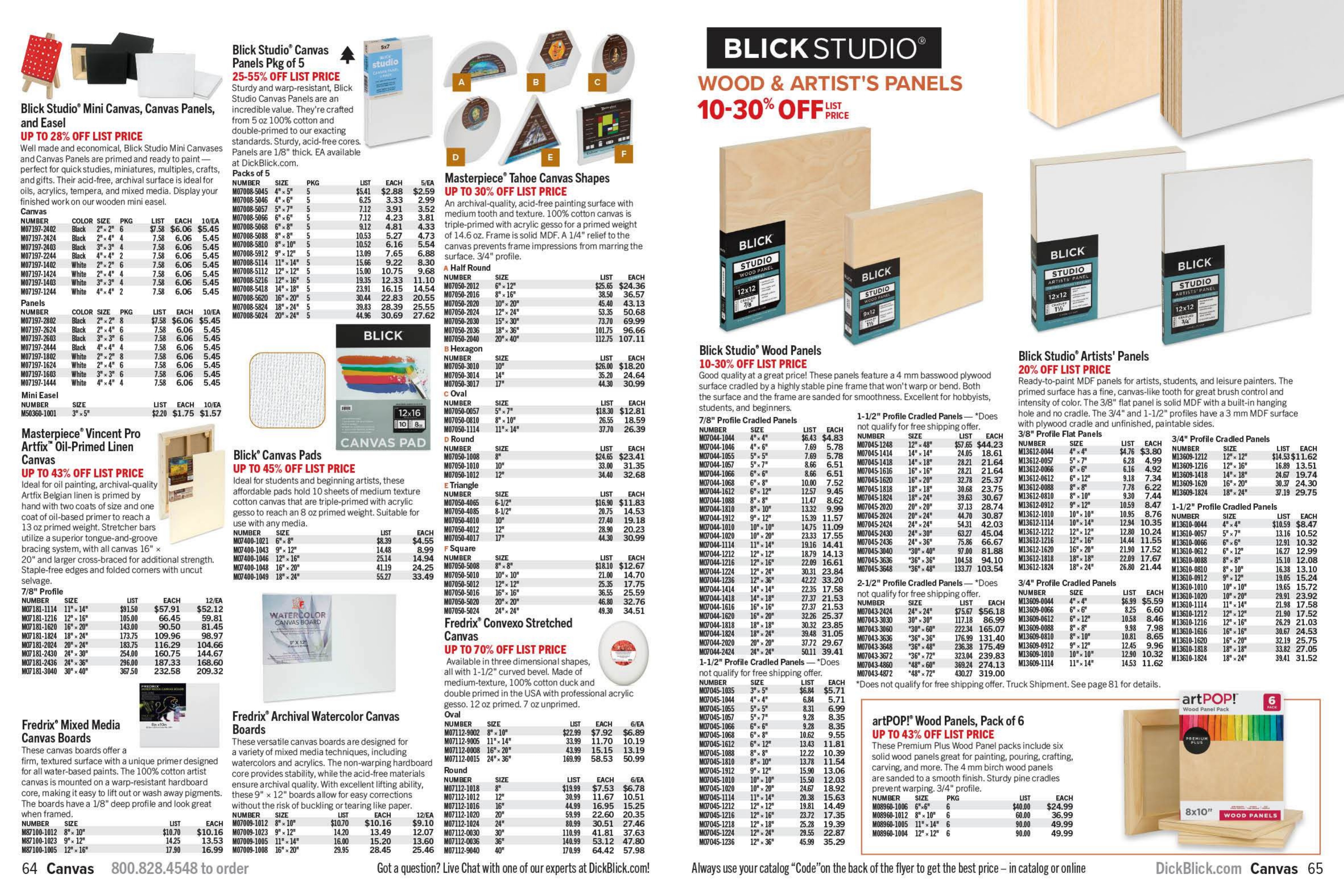 BLICK Art Materials Materials for Artists Sale Weekly Ad October 1, 2026 - January 31, 2027