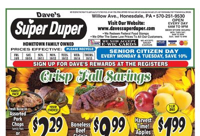 Dave's Super Duper Weekly Ad October 9 - 15, 2026