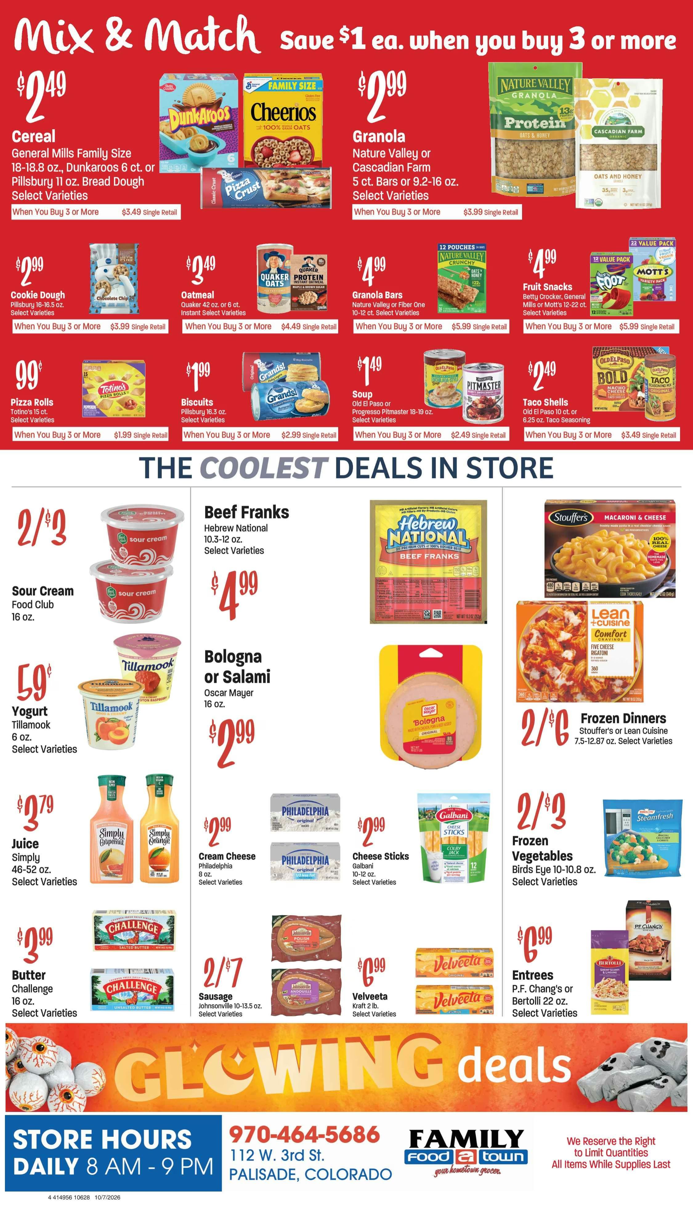 Family Food Town (112 W 3rd St, Palisade, CO) Weekly Ad October 7 - 13, 2026