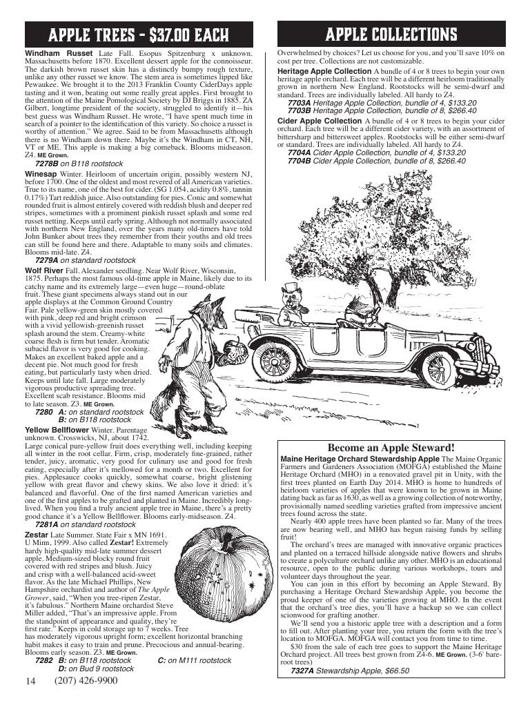 Fedco Seeds Trees Catalog Weekly Ad January 1 - December 31, 2027