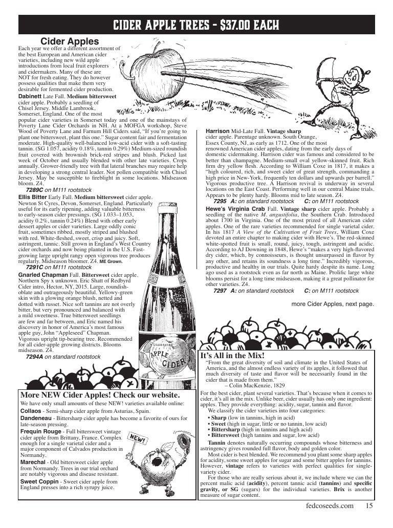 Fedco Seeds Trees Catalog Weekly Ad January 1 - December 31, 2027