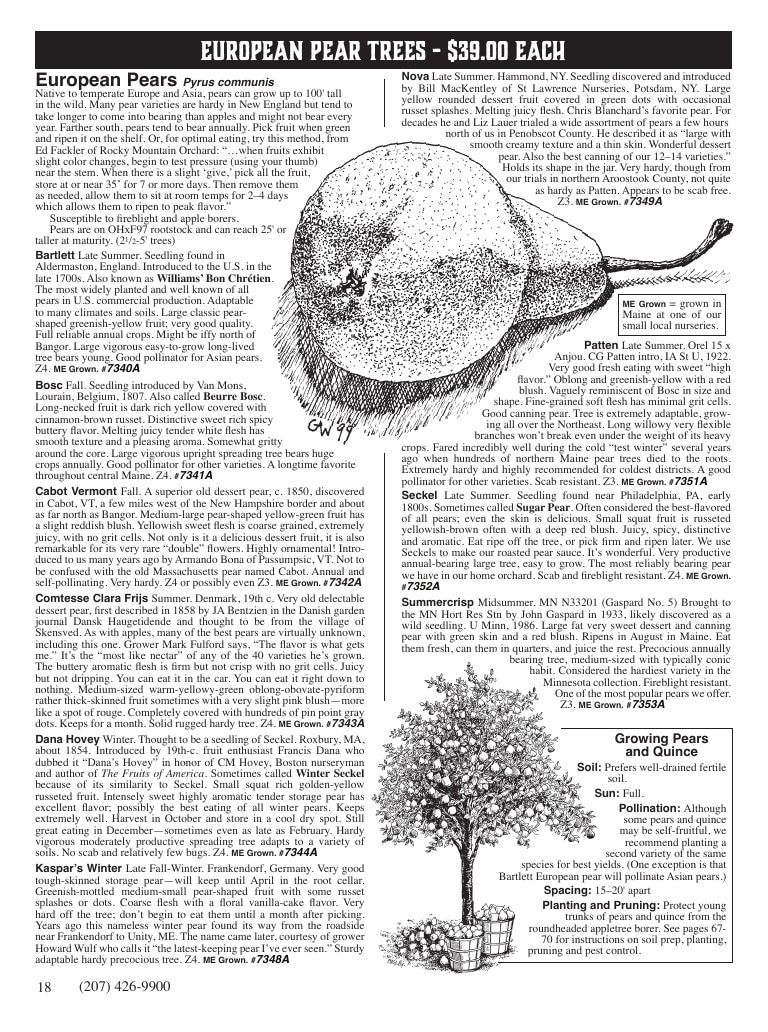 Fedco Seeds Trees Catalog Weekly Ad January 1 - December 31, 2027