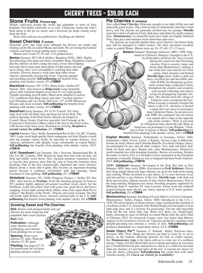 Fedco Seeds Trees Catalog Weekly Ad January 1 - December 31, 2027