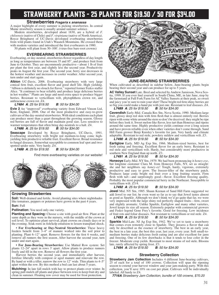 Fedco Seeds Trees Catalog Weekly Ad January 1 - December 31, 2027