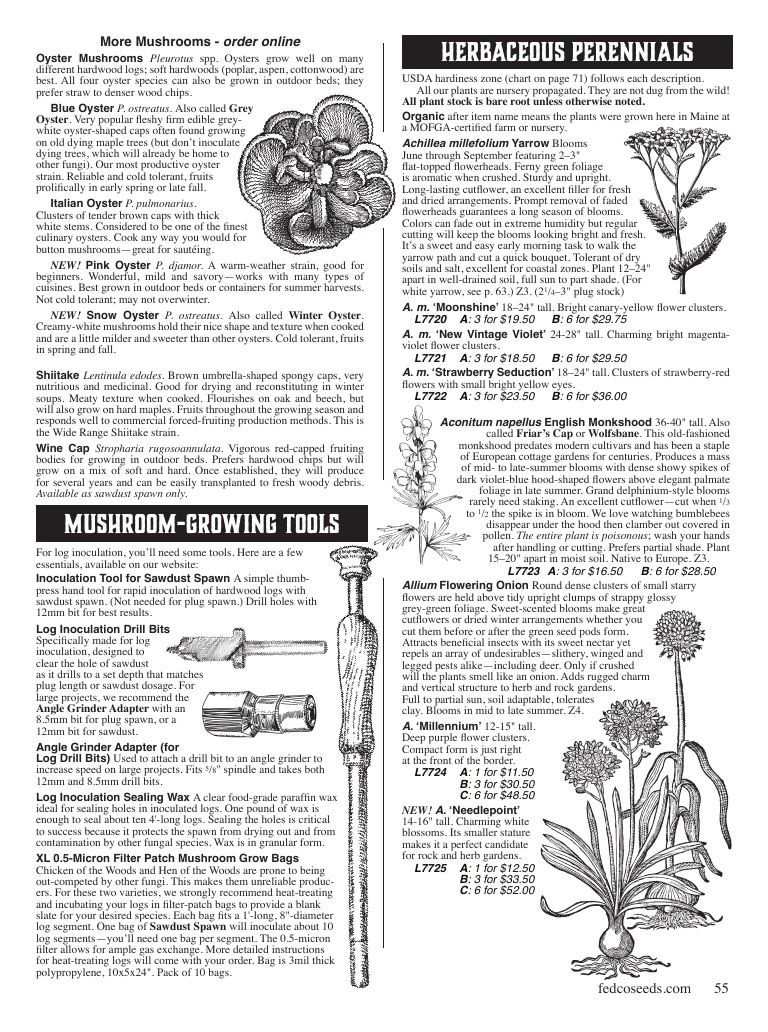 Fedco Seeds Trees Catalog Weekly Ad January 1 - December 31, 2027