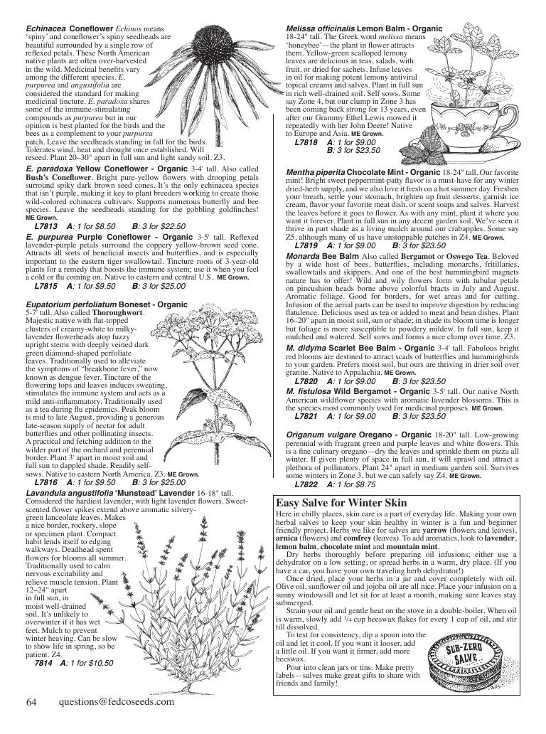 Fedco Seeds Trees Catalog Weekly Ad January 1 - December 31, 2027