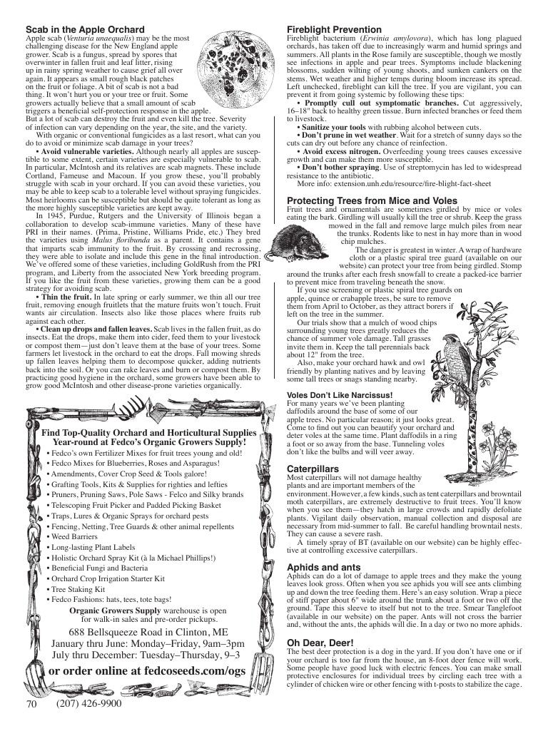 Fedco Seeds Trees Catalog Weekly Ad January 1 - December 31, 2027