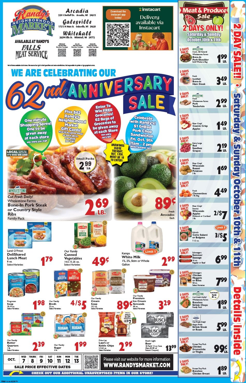 Randy's Neighborhood Market (Wisconsin) Weekly Ad October 7 - 13, 2026