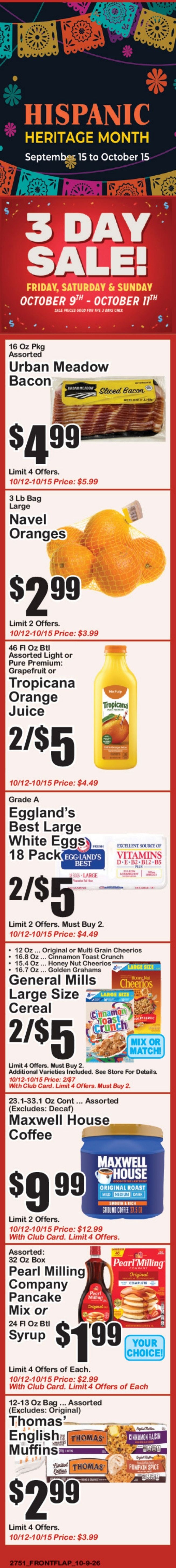 Jack's Market NYC Weekly Ad October 9 - 15, 2026