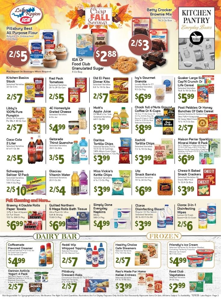 Lake Region IGA Weekly Ad October 9 - 15, 2026