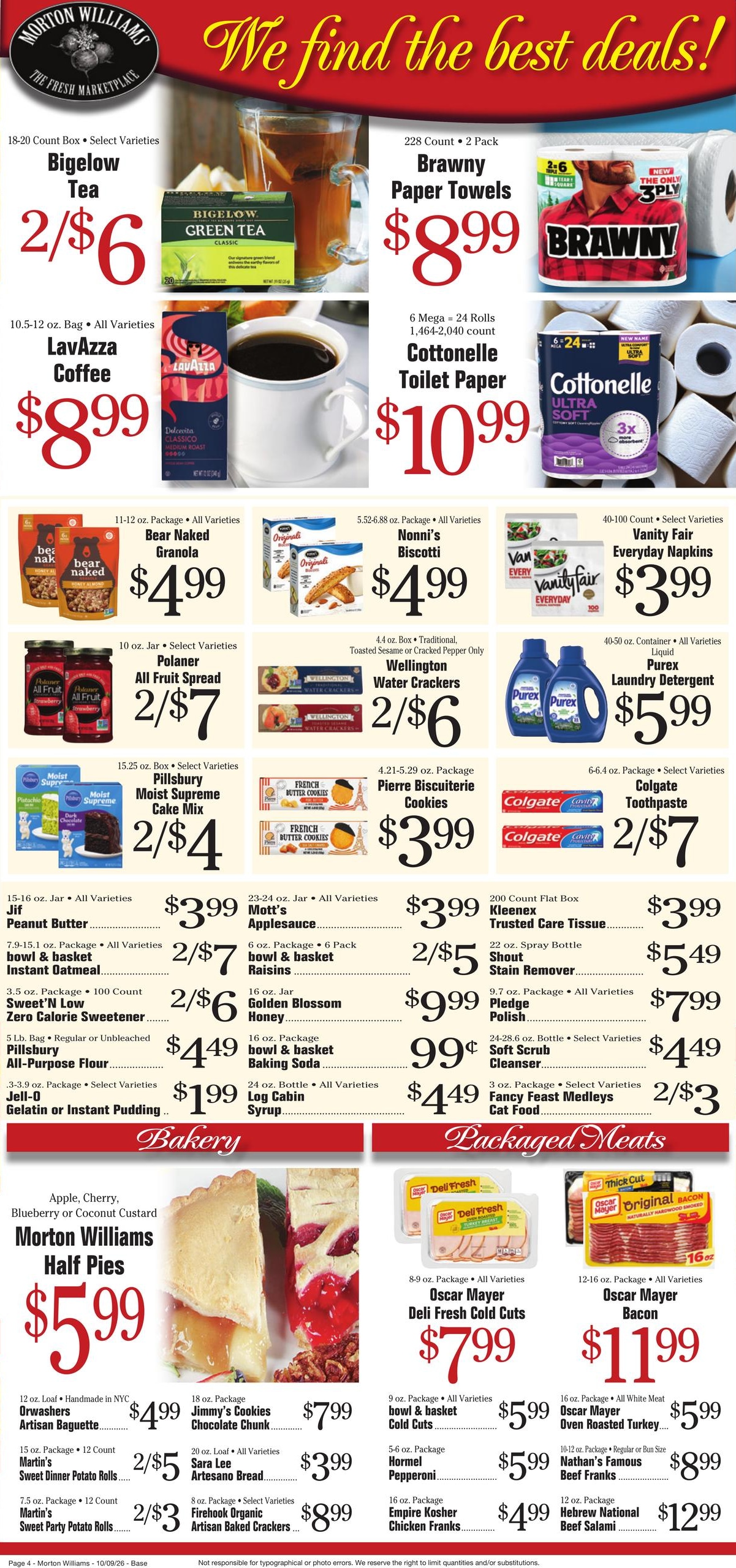 Morton Williams Supermarket (Glenwood Landing-Pound Ridge Area, NY) Weekly Ad October 9 - 15, 2026